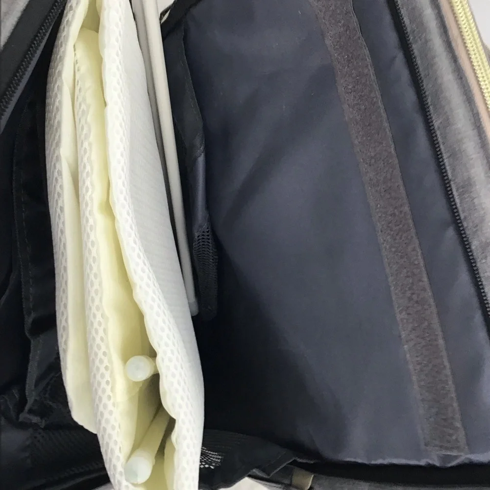 HKZ Home Keep Zeal Nylon Baby Diaper Bag/Backpack Foldable Crib Storage Travel